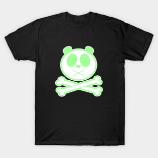 Panda Cross Bone - Green T-Shirt